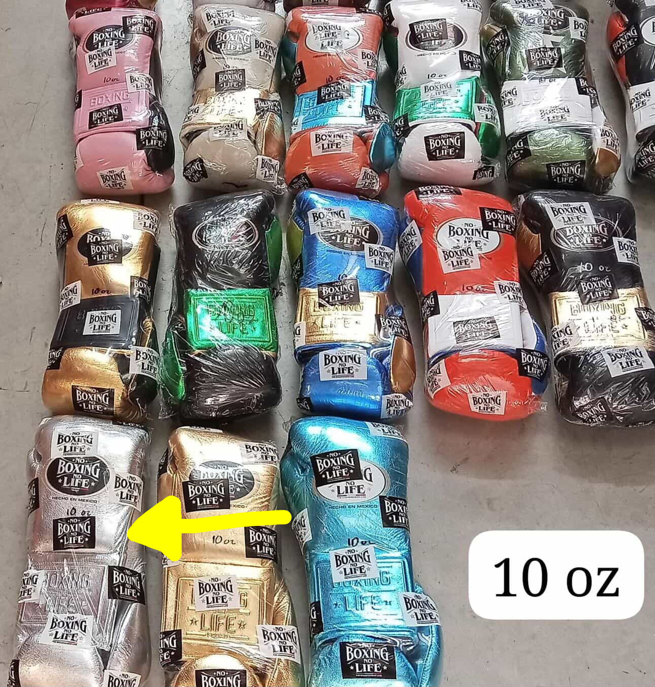 【入荷予定】4/5前後 NBNLグローブ10oz シルバ−