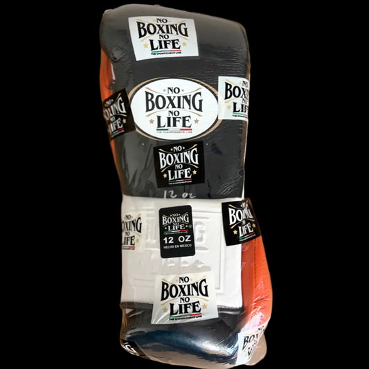 NBNL ボクシンググローブ 12oz｜ブラック×ホワイト×オレンジ | NO BOXING NO LIFE