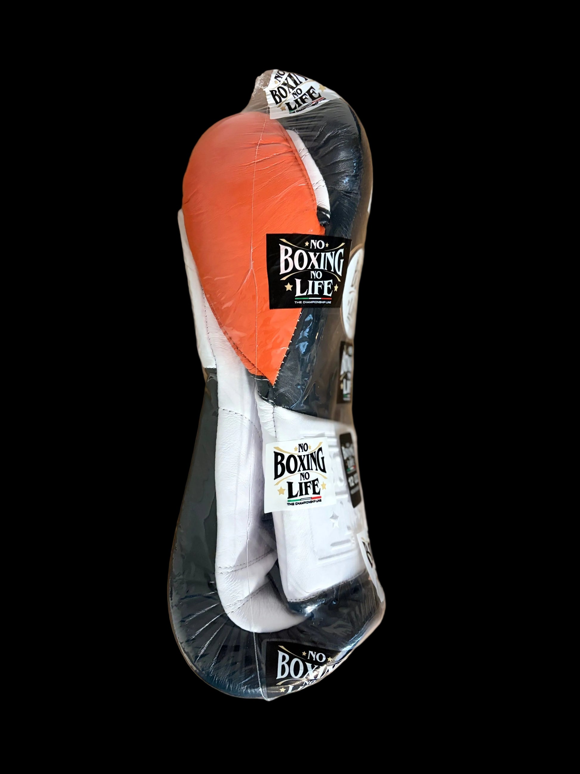 NBNL ボクシンググローブ 12oz｜ブラック×ホワイト×オレンジ | NO BOXING NO LIFE