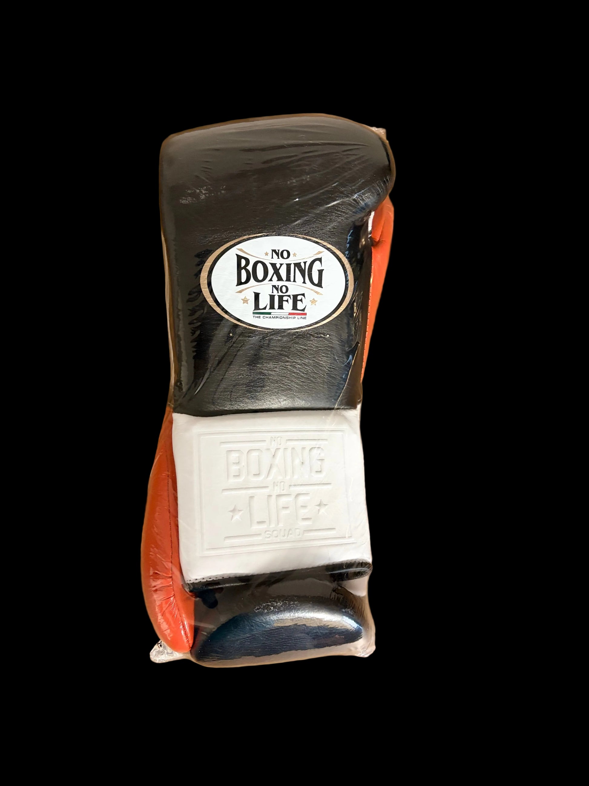 NBNL ボクシンググローブ 12oz｜ブラック×ホワイト×オレンジ | NO BOXING NO LIFE