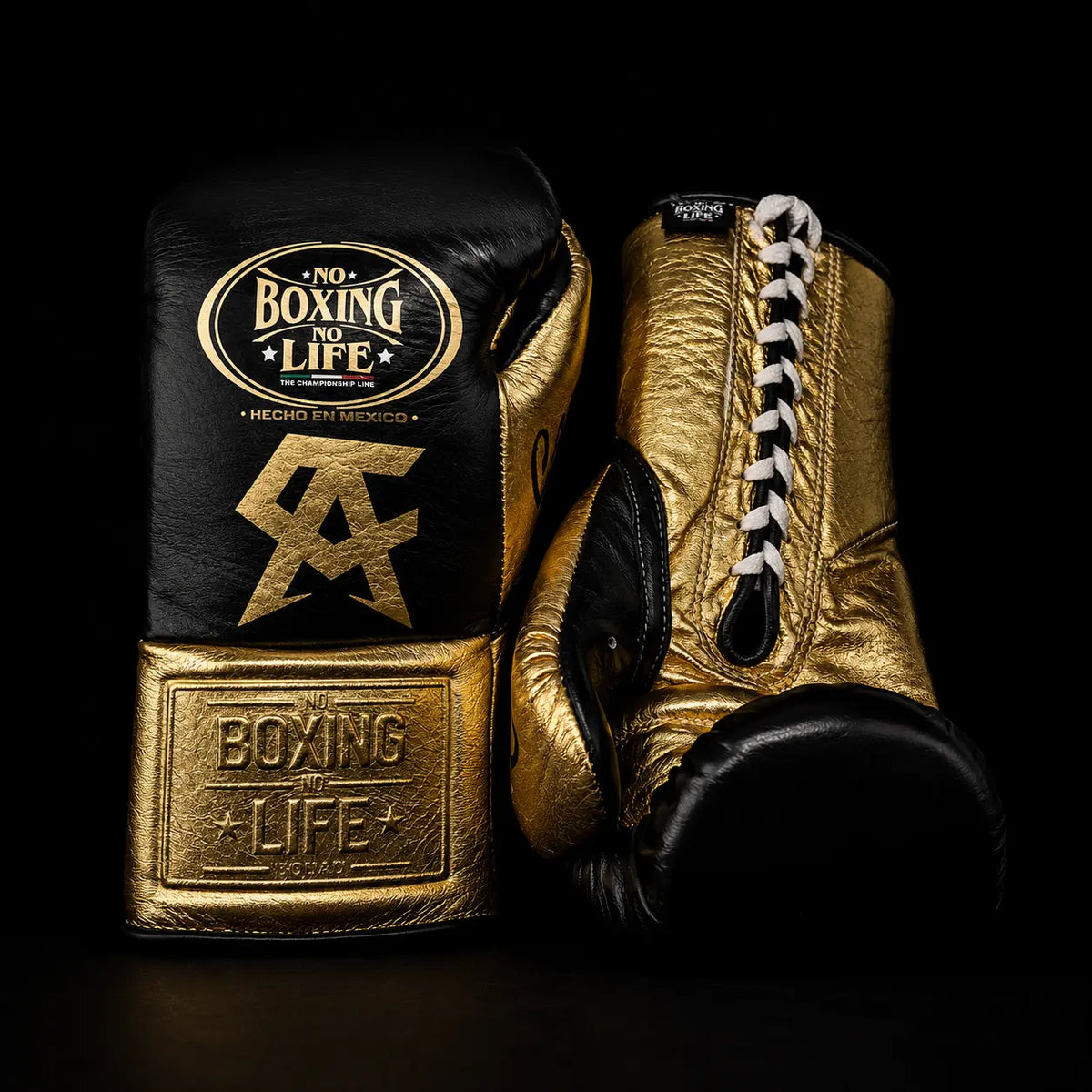 NO BOXING NO LIFE カネロモデル ボクシンググローブ ブラック×ゴールド